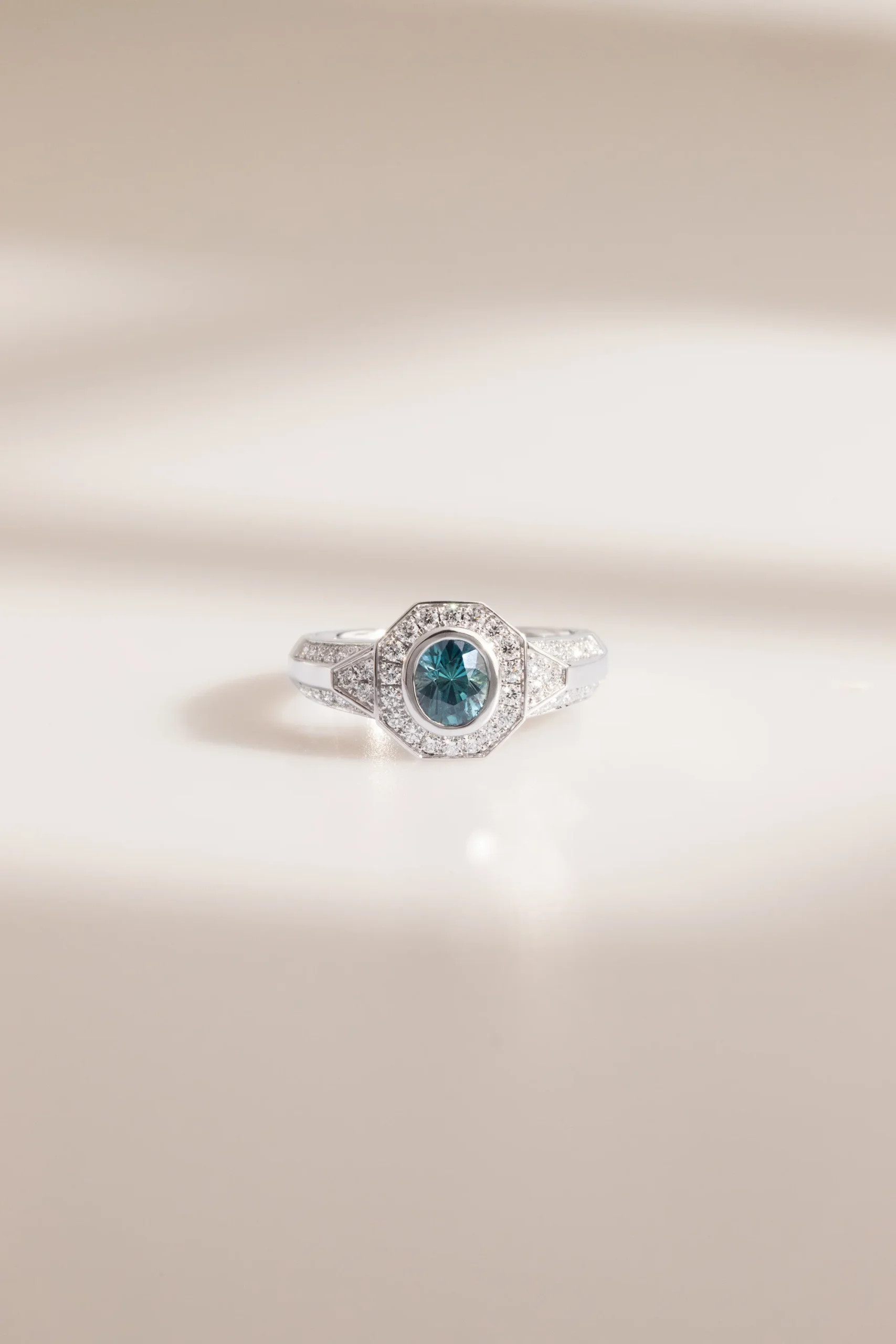 Bague saphir teal collection — Bonnot Paris